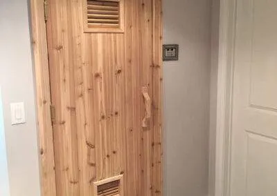 custom made sauna by clarke constructions projects