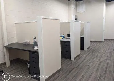 Office cubicle construction by clarke construction projects