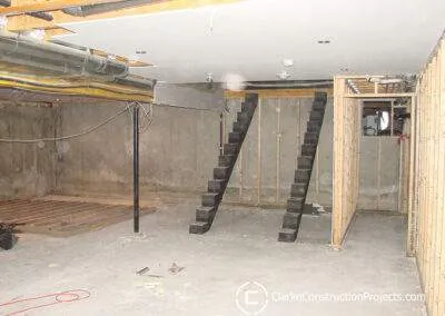 Relocate basement stairs