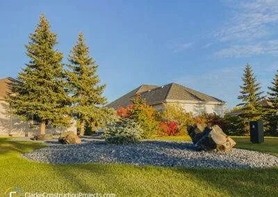 Front yeard landscaping by clarke construction projects
