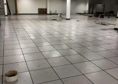 Before photo of commercial flooring renovation