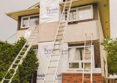 New exterior stucco by clarke construction projects