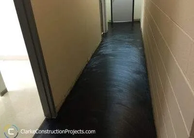 Leveling the basement floor