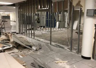 Progress - demolition of raised access flooring