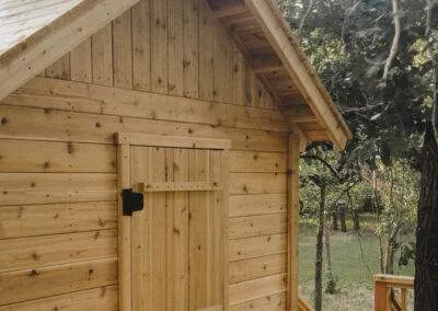 Treehouse entrance built by Clarke Construction Projects