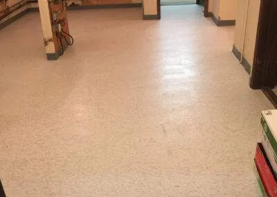 commercial flooring in basement