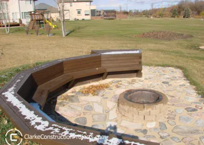 outdoor seating area built by clarke construction projects