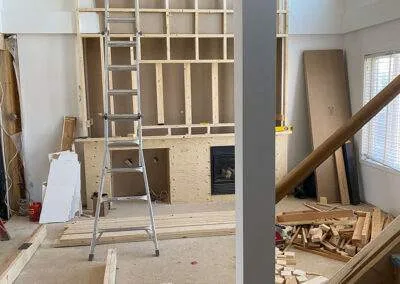 Built in shelving by clarke construction projects