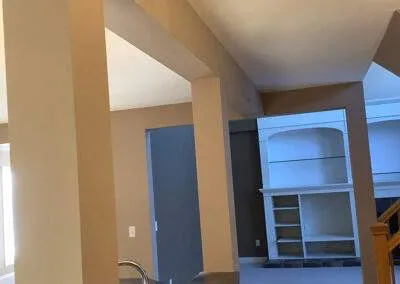 Beam installation to open floor plan